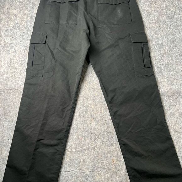 Propper Pants Men 34x34 Black Cargo Pockets Workwear Ripstop Tactical #0277 - Picture 7 of 8